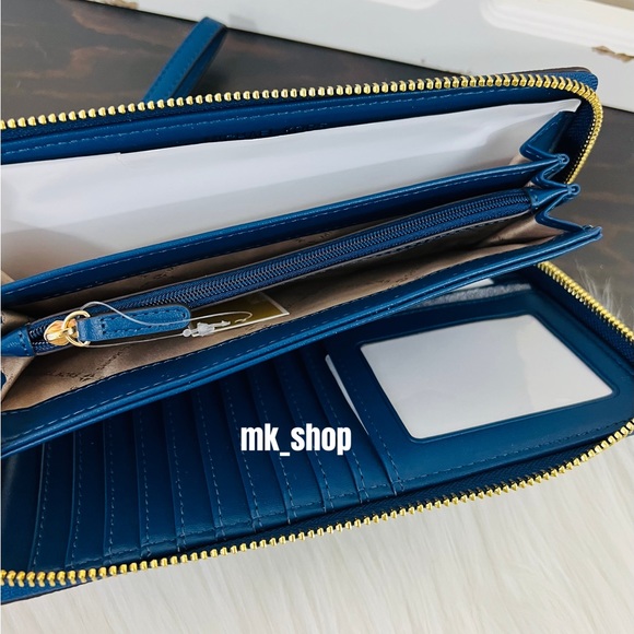 Michael Kors Jet Set Charm Large Travel Continental Wristlet Wallet - Picture 8 of 13